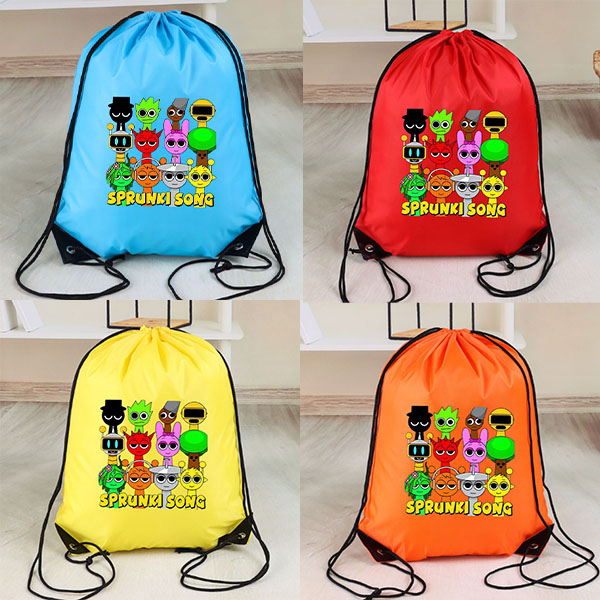 Basketball Arcade Game - Sprunki Drawstring Bag Sports Waterproof Travel