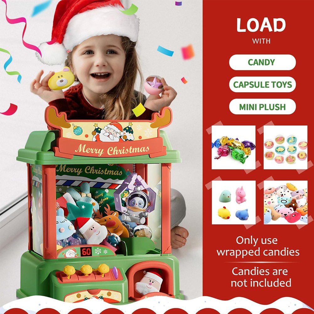 Christmas Claw Machine For Kid - огляд і ціна Arcade And Vending