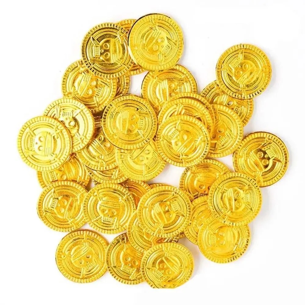 Plastic Pirate Gold Coins Gold - огляд і ціна Arcade Game Coin