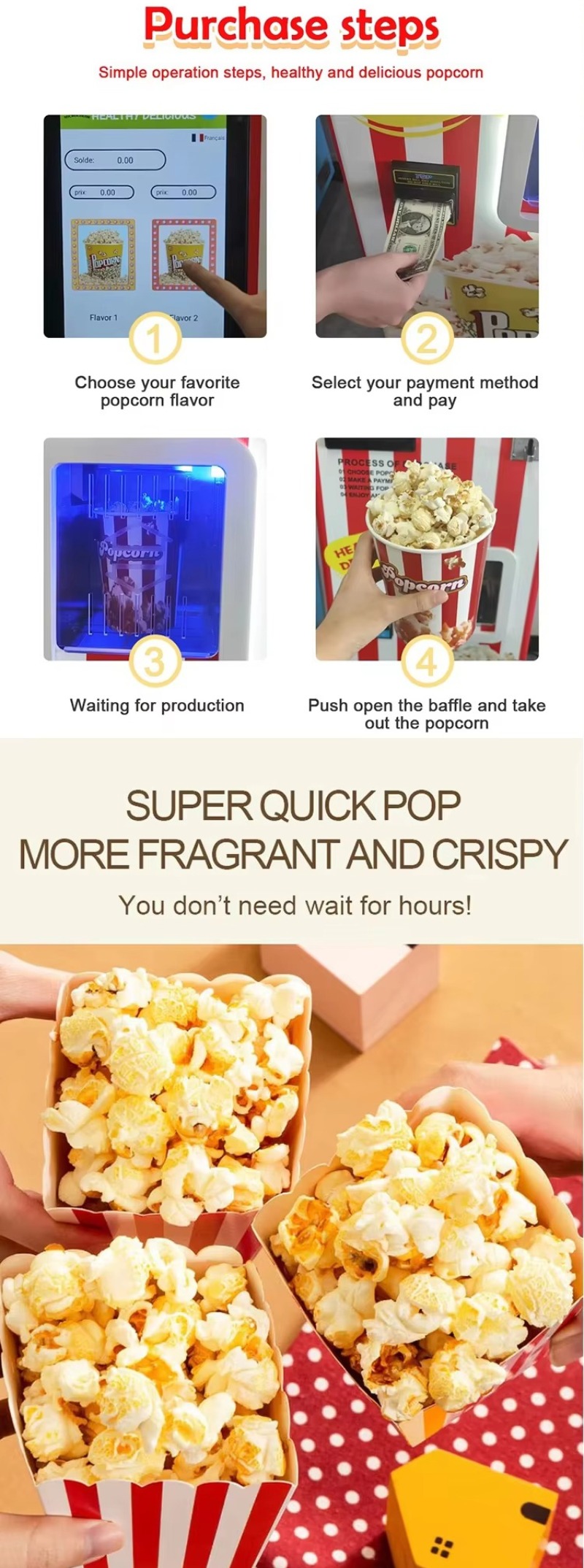 Popcorn Vending Machine Commer - огляд і ціна Popcorn Vending Machine