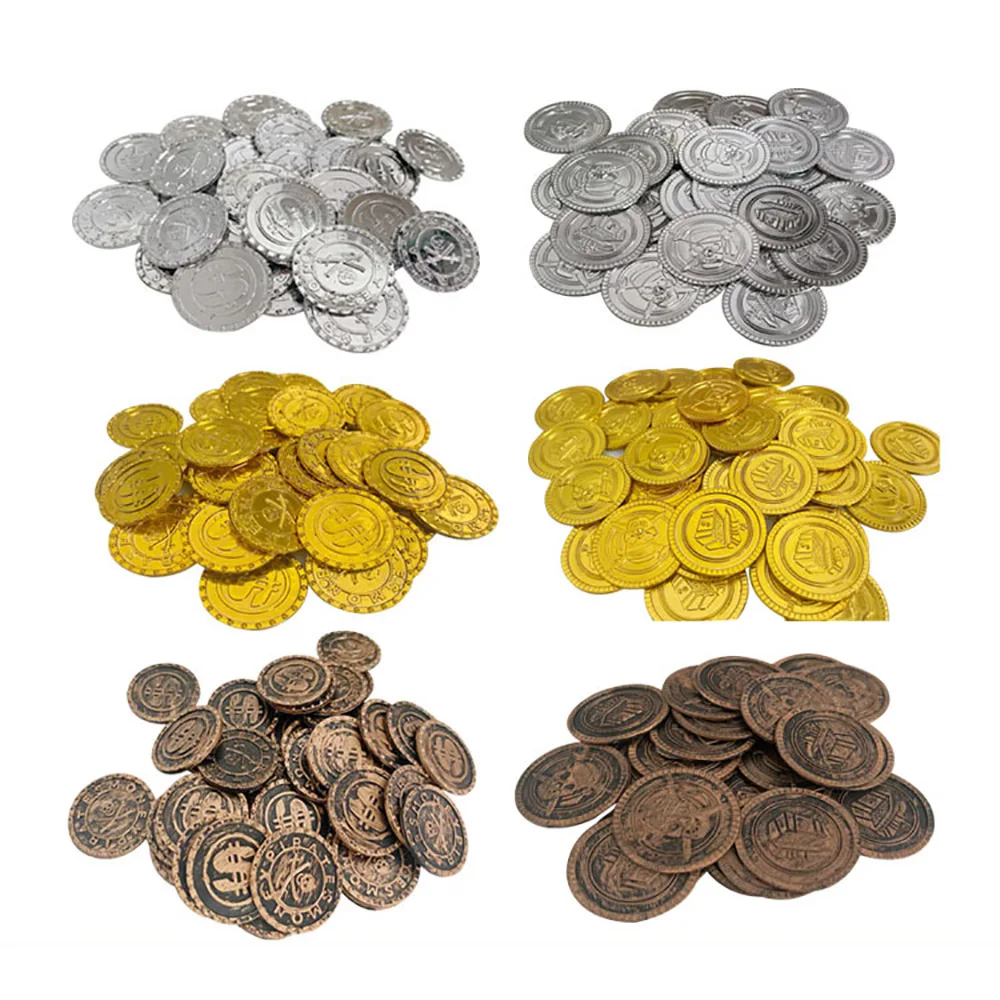 100/200PCS Plastic Pirate Gold - огляд і ціна Arcade Game Coin