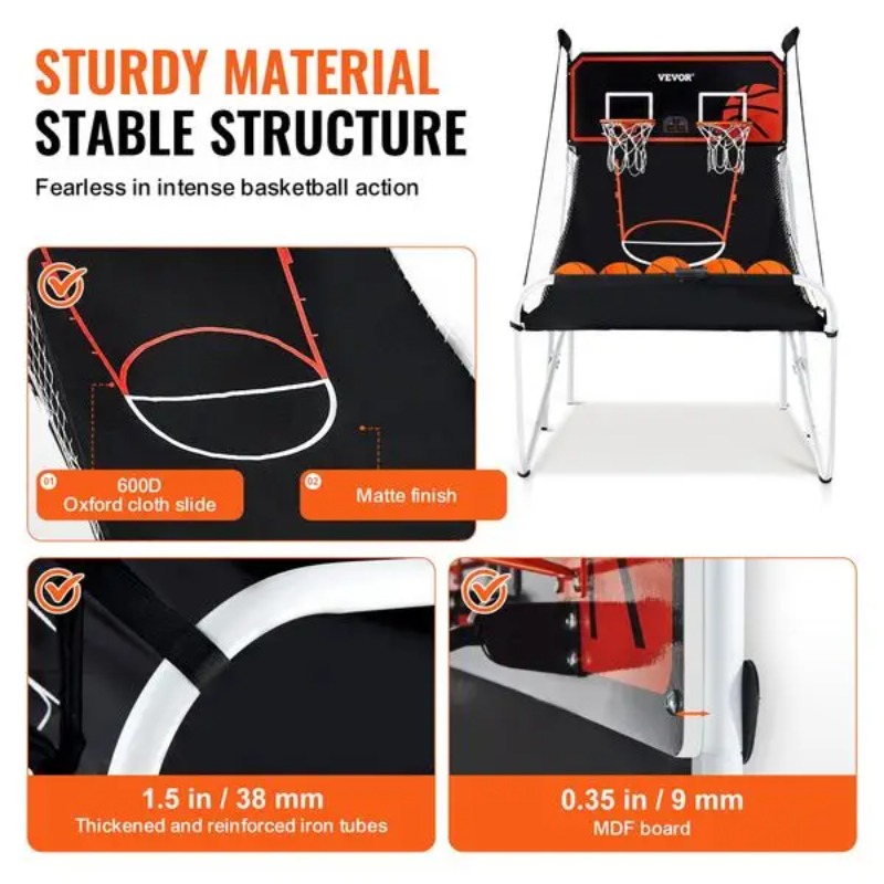 【Hot Item】Foldable Basketball  - огляд і ціна Basketball Arcade Game