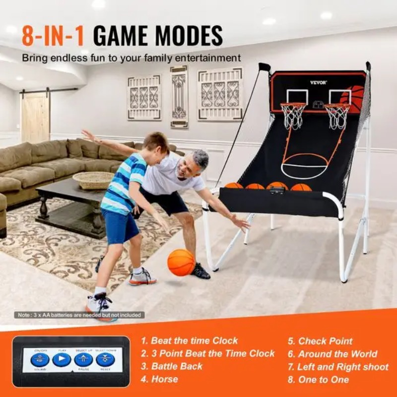 【Hot Item】Foldable Basketball  - огляд і ціна Basketball Arcade Game