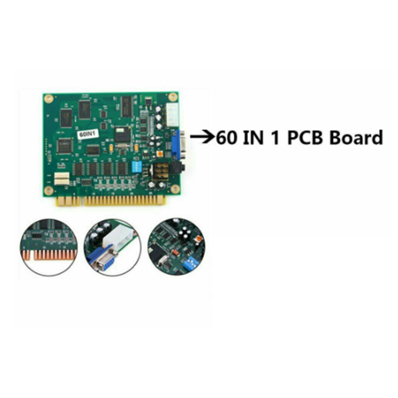 ABGN 2X 60 In 1 Multicade PCB  - огляд і ціна Usb Game Board Jamma