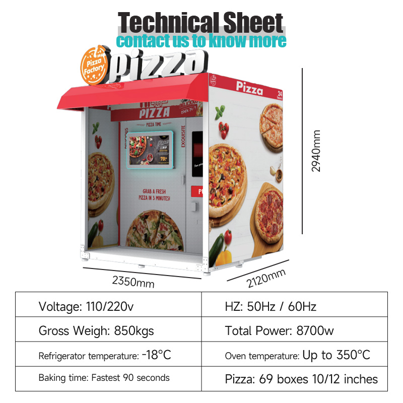 Wholesale Automated Hot Pizza  - огляд і ціна Vending Machine Qr Code