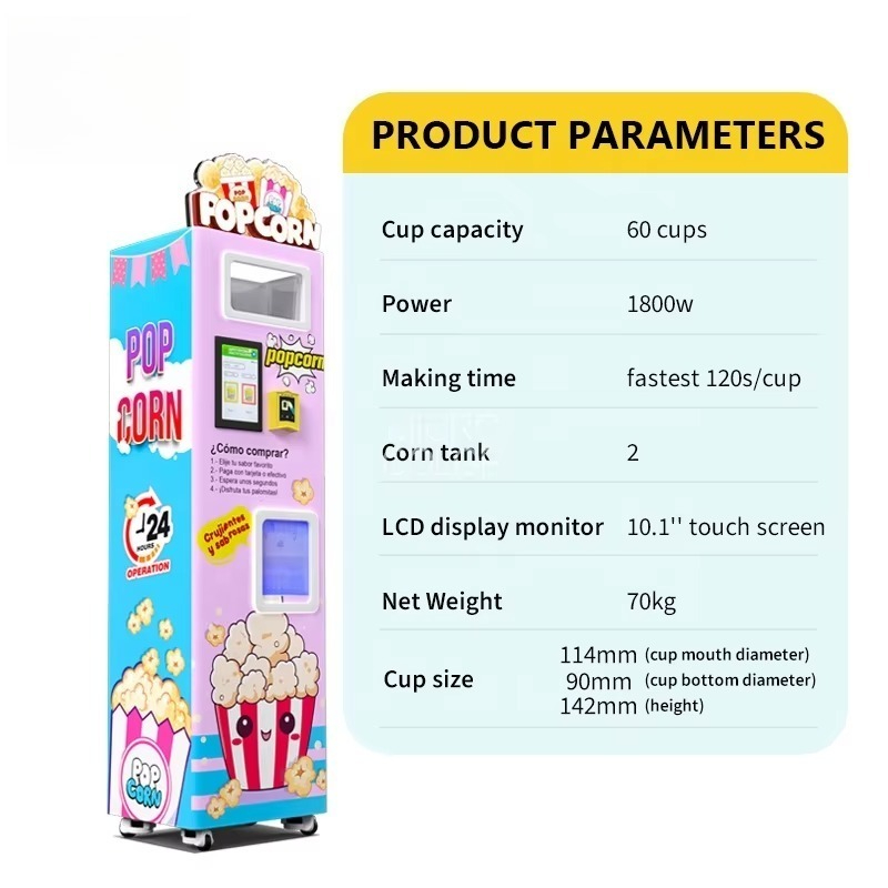 Customized Factory Intelligent - огляд і ціна Popcorn Vending Machine
