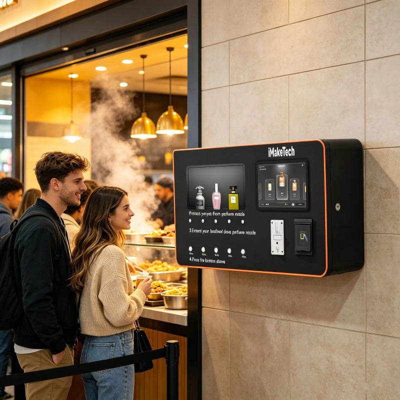 Self-service Perfume Spray Ven - огляд і ціна Vending Machine Qr Code