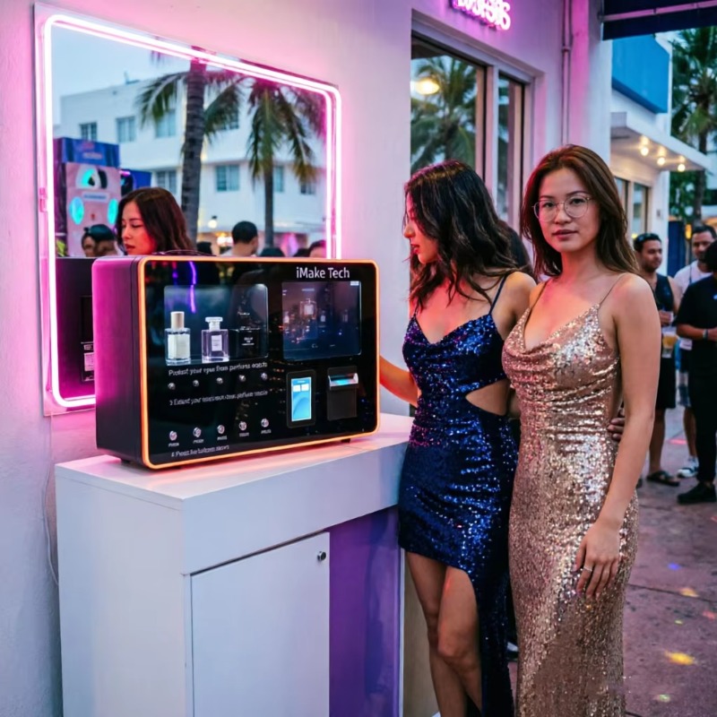 Self-service Perfume Spray Ven - огляд і ціна Vending Machine Qr Code