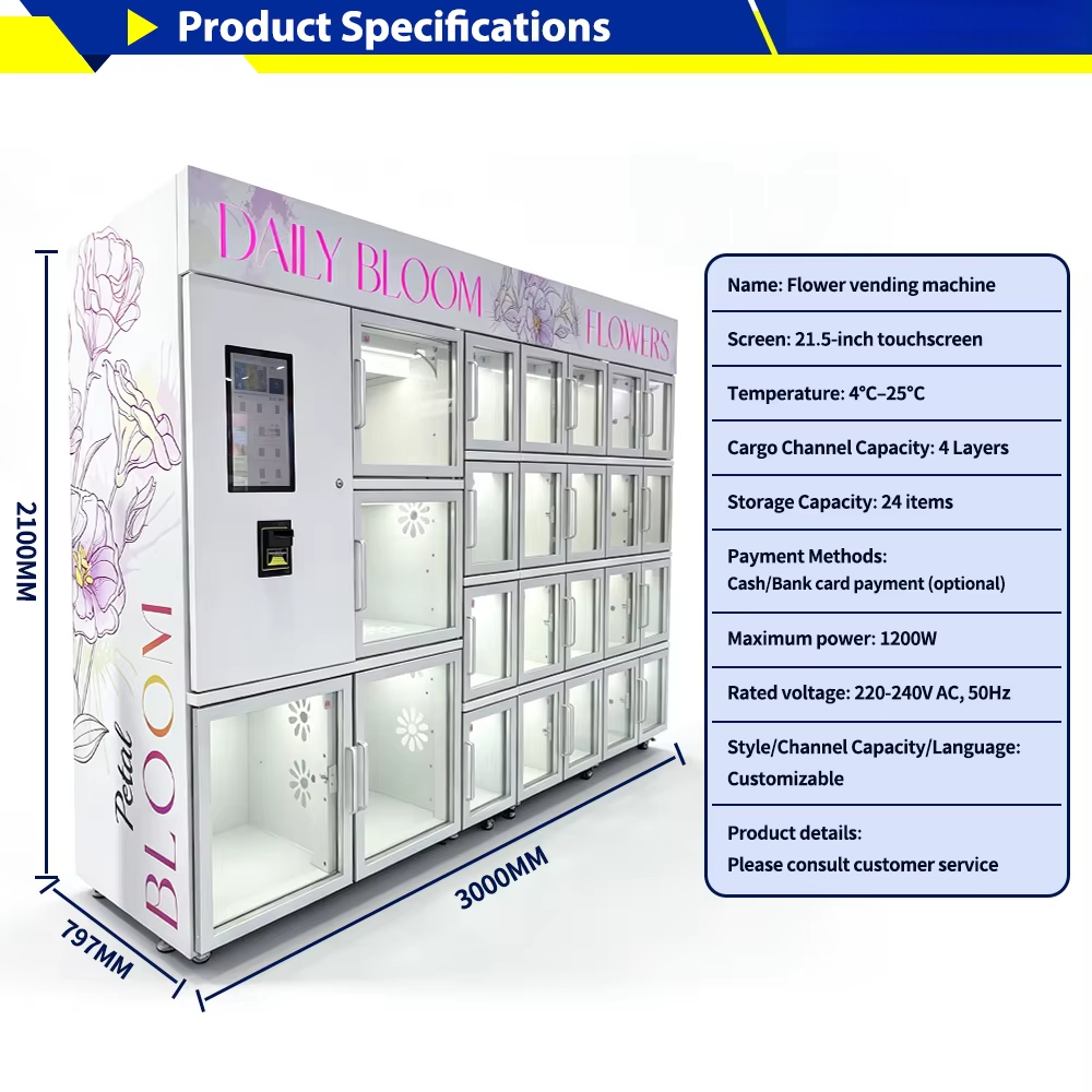 Mini Compact Fresh Flower Vend - огляд і ціна Vending Machine Qr Code