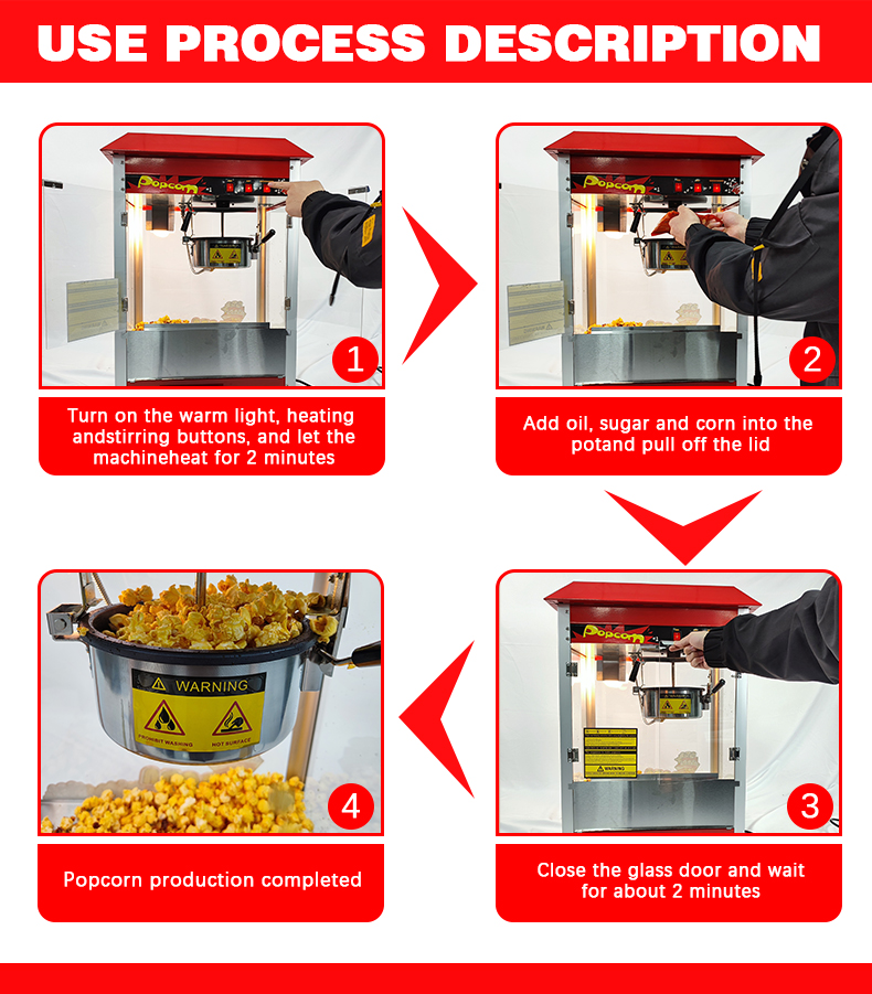 Commercial Popcorn Machine Ele - огляд і ціна Popcorn Vending Machine